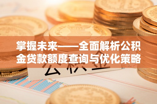 鄂托克前旗掌握未来——全面解析公积金贷款额度查询与优化策略