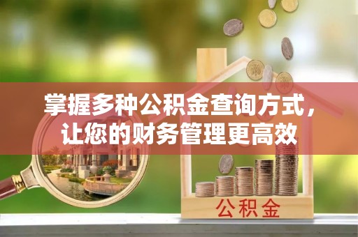 鄂托克前旗掌握多种公积金查询方式，让您的财务管理更高效