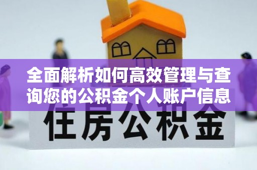 鄂托克前旗全面解析如何高效管理与查询您的公积金个人账户信息
